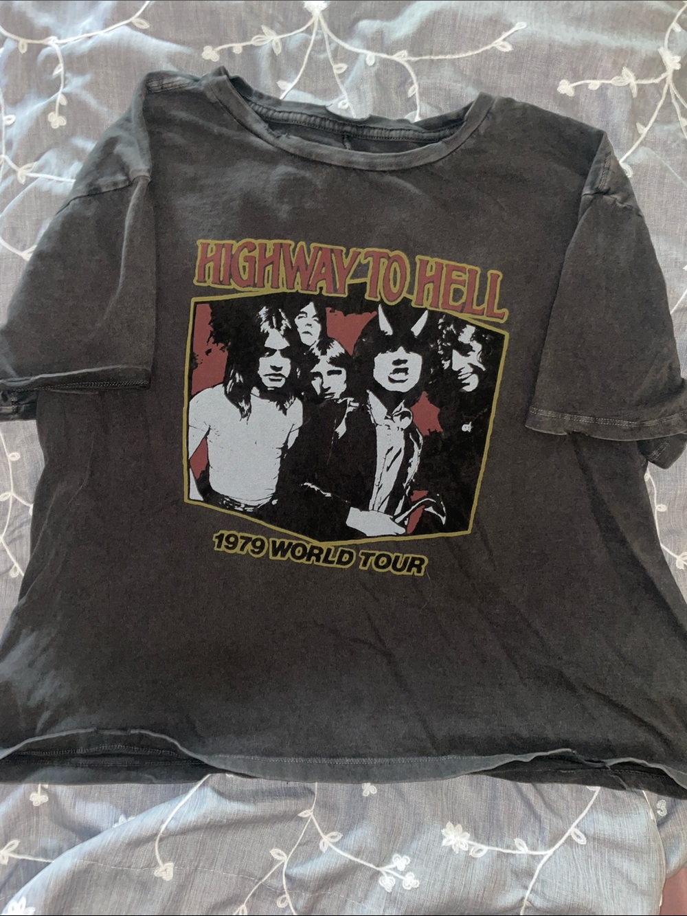 AC/DC lucky brand band tshirt fitted size large